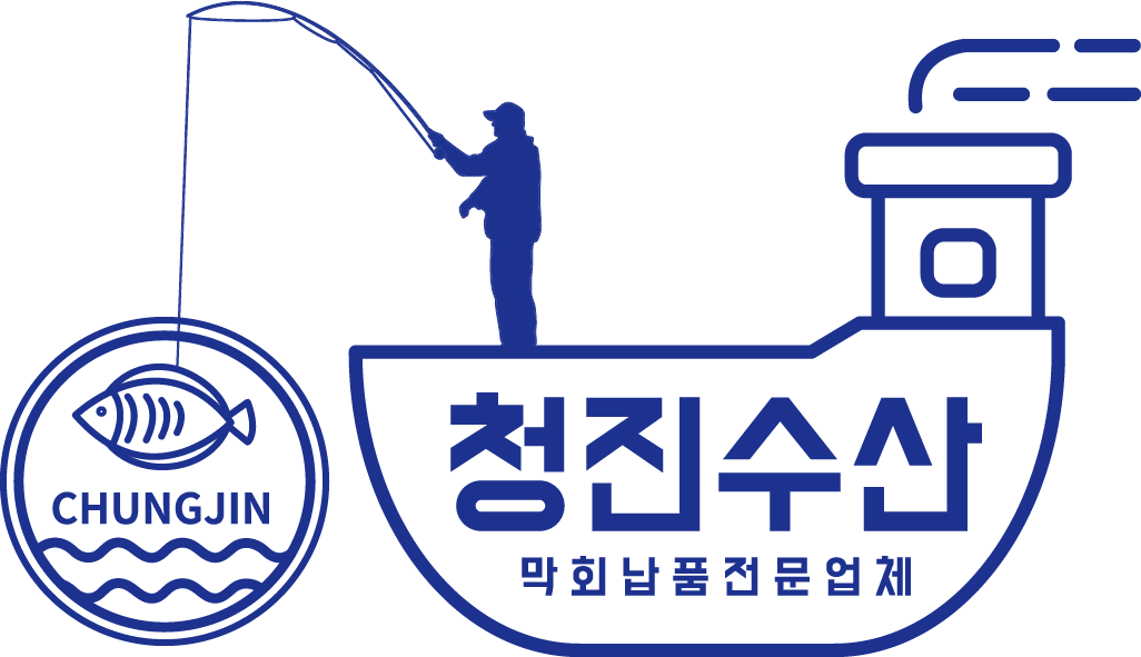 청진수산 로고